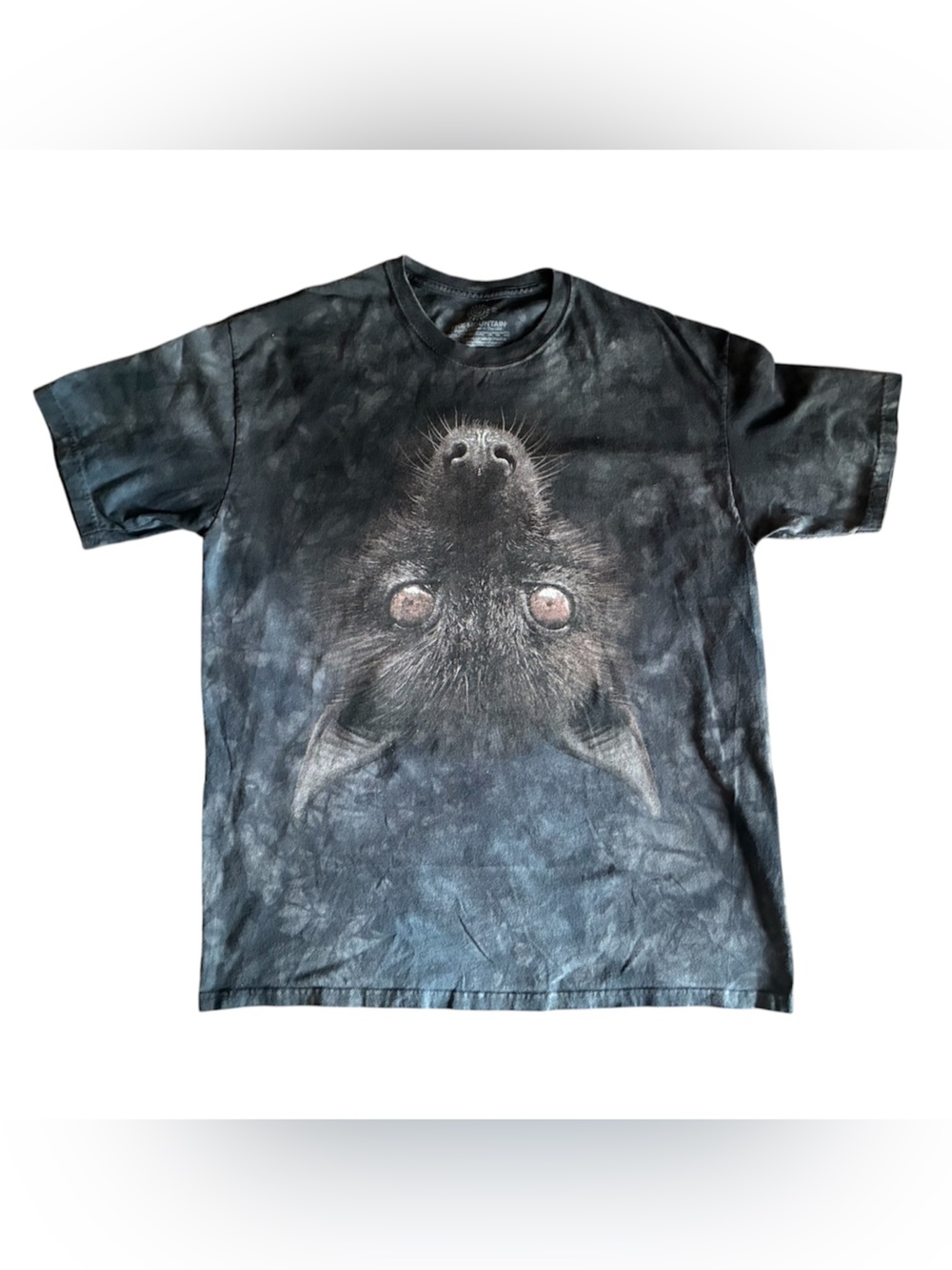The Mountain T Shirt XL Bat Head Tie Dye Animal Tee 100% Cotton Halloween